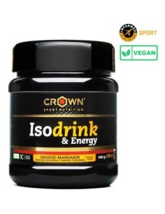 Isodrink & Energy  Naranja 640 G / 20 Tomas 400 Ml de Crown Sport Nutrition
