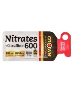 Nitrates 600 + Citrulline Frutos Rojos 32 G de Crown Sport Nutrition