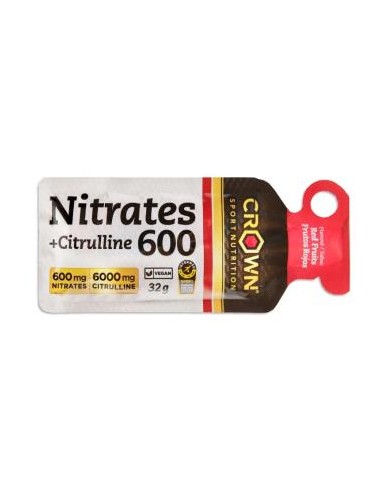 Nitrates 600 + Citrulline Frutos Rojos 32 G de Crown Sport Nutrition