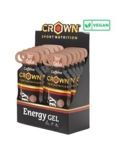Energy Gel Cola + Cafeina Cola Cafeina 12 X 40G de Crown Sport Nutrition