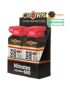 Nitrates 600 + Citrulline Frutos Rojos 10 X 32 G de Crown Sport Nutrition
