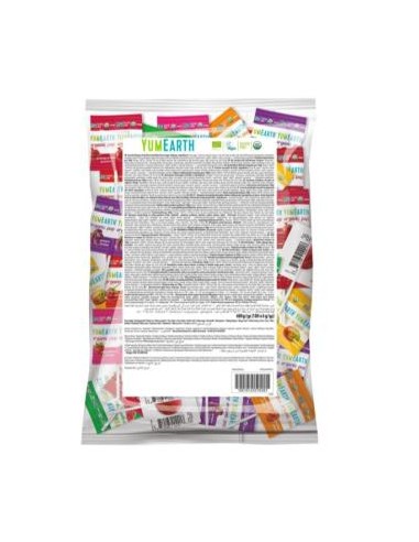 Piruletas Organicas Sabor Frutas 8 Sabores 100 Uds de Yum Earth