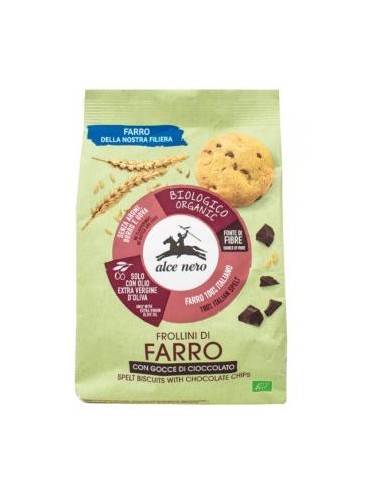 Galletas Espelta Gotas Chocolate 300 Gr Bio de Alce Nero