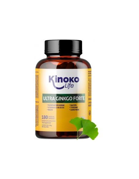 Ultra Ginkgo Forte 180 Cap. de Kinoko Life