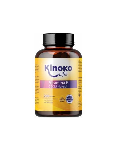 Vitamina E-500 Iu 200 Cap. de Kinoko Life