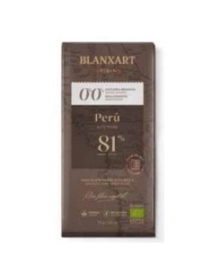 Chocolate Peru 81% S/Azucar S/Edulcorante 75 Gr Eco de Blanxart