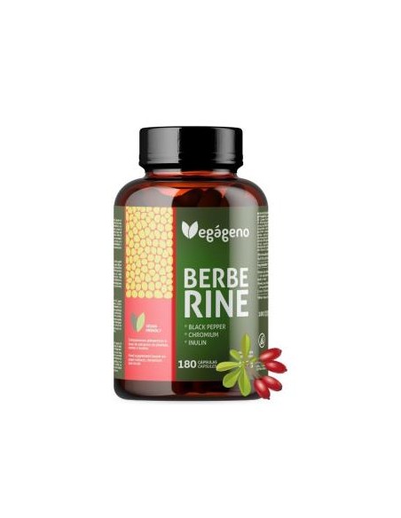 Berberina Hcl Con Cromo Inulina Pimienta Negra 180 Cap. de Vegageno