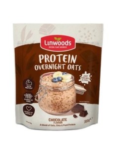 Proteina Avena Overnight Chocolate 300 Gr Vegan de Linwoods