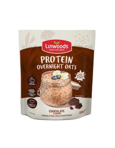 Proteina Avena Overnight Chocolate 300 Gr Vegan de Linwoods