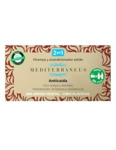 Mediterraneus  Champu-Acondicionador Solido Anticaida 55 Gr. de Mundonatural
