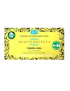 Mediterraneus Champu-Acondicionador Solido Cabello Rubio 55 de Mundonatural