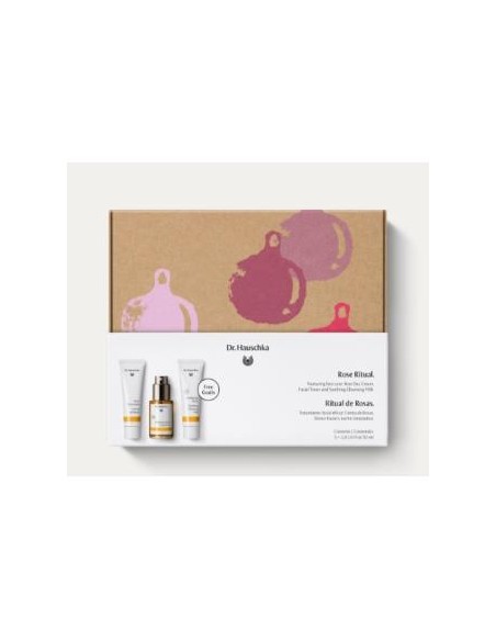 Set Navidad Rosas Ritual Crema+Tonico+Leche Facial de Dr. Hauschka