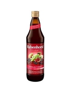 11 Plus 11 Zumo Multifrutas Rojo 750Ml de Rabenhorst