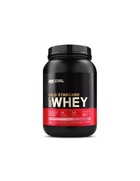 On 100% Whey Gold Standard Delicious Fresa 900Gr de Optimum Nutrition