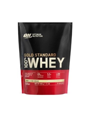 On 100% Whey Gold Standard Vanilla Ice Cream 450Gr de Optimum Nutrition