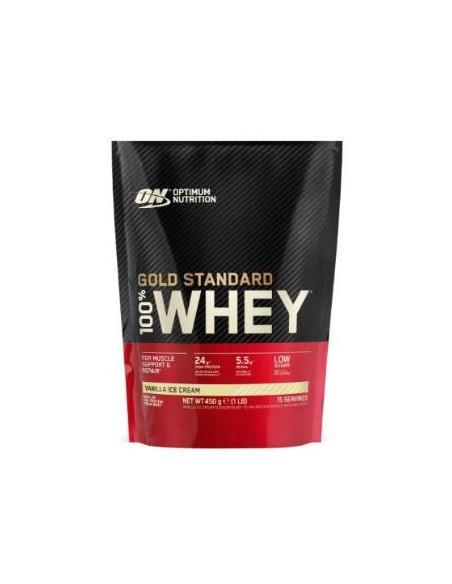 On 100% Whey Gold Standard Vanilla Ice Cream 450Gr de Optimum Nutrition