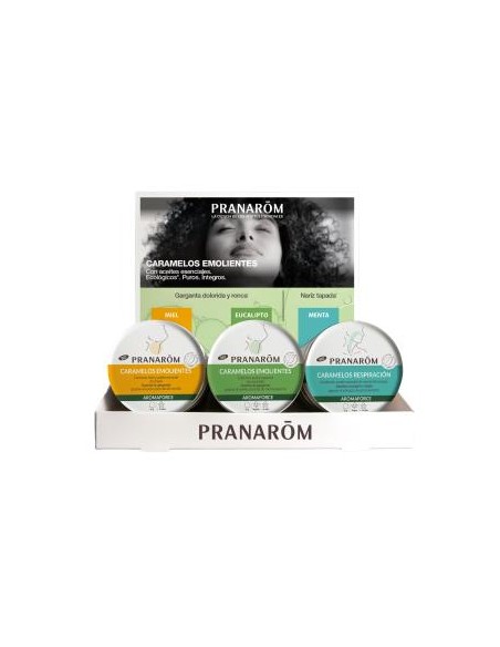 Aromaforce Caramelos Emolientes Miel Eucalipto Menta 18 Uds. de Pranarom P.Acabado