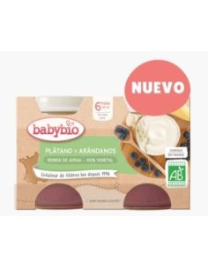 Yogur Avena Platano Arandanos 2X130Gr. Bio de Babybio