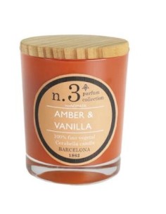 Vela Vaso Perf3 Amber-Vainilla 7,5X9Cm 1Ud. de Cerabella