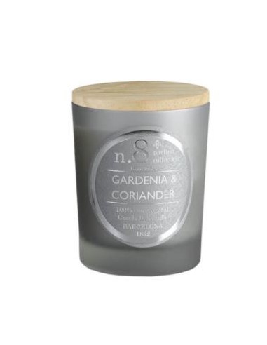 Vela Vaso Perf8 Gardenia-Coriander 7,5X9Cm 1Ud. de Cerabella
