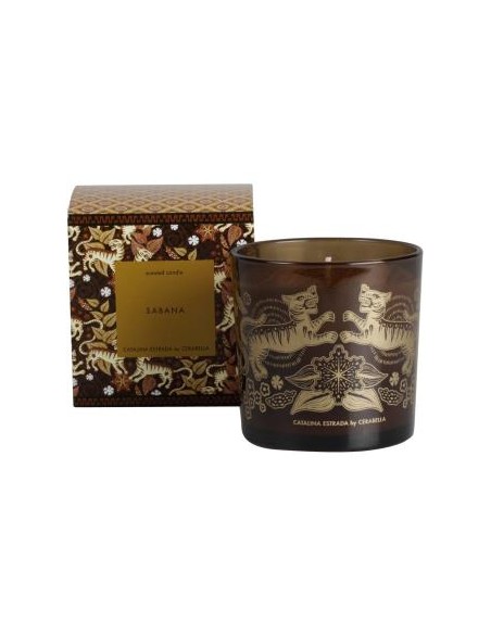 Vela Vaso Catvagsa Sabana 10X10Cm 1Ud. de Cerabella