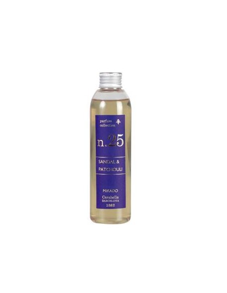 Recambio Mikado Mikrec25 Sandal-Patchouli 200Ml. de Cerabella