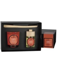 Setperf3 Vela+Mikado Amber-Vainilla 23X16,6X8,3Cm. de Cerabella