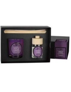 Setperf9 Vela+Mikado Violet-Caarmel 23X16,6X8,3Cm. de Cerabella