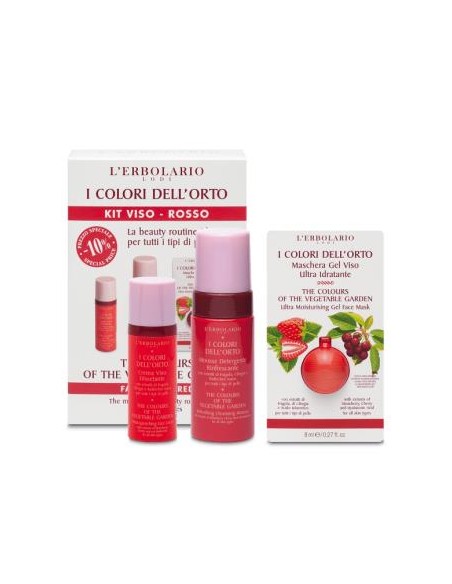 Colores Del Huerto Kit Cara Rojo - Mouse 100 Ml+Crema 50Ml + de L´Erbolario