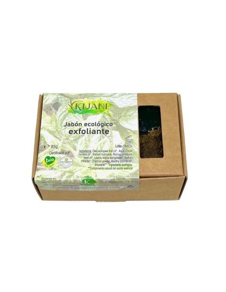 Jabon Exfoliante Carbon Activado 80Gr de Kijani