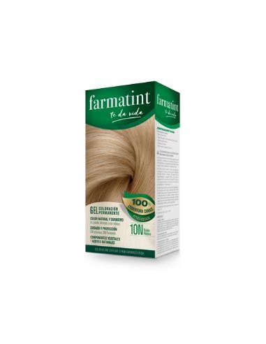 Farmatint Gel 10N Rubio Platino 135Ml. de Farmatint