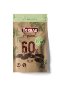 Gota Chocolate 60% Cacao Stevia 1Kg de Torras