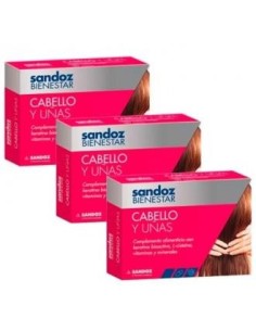 Sandoz Bienestar Cabe Y Uñas Tripack 30 Caps de Sandoz Bienestar