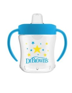 Vaso Transicion Asas Boq Blanda Suave +6M 180Ml de Dr. Brown´S