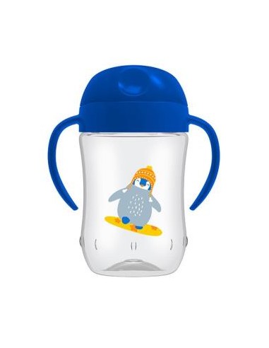 Vaso Transicion Asas Boq Blanda Suave +9M 270Ml de Dr. Brown´S