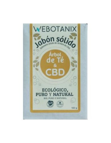 Jabon Solido Cbd-Arbol De Te 100Gr Bio Vegan de Webotanix