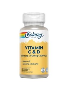 Vitamina C 1000Mg + Vitamina D 2000Ui 60Cap. de Solaray