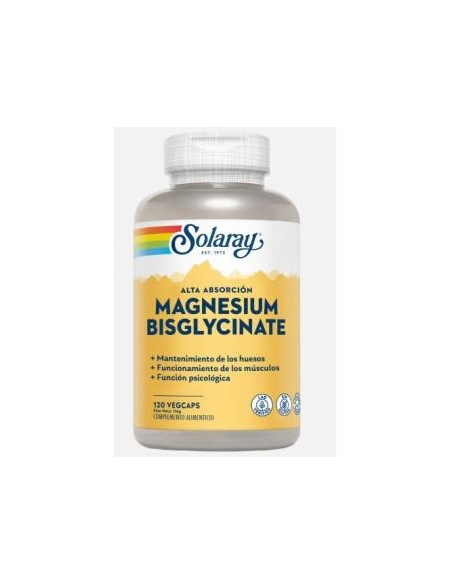 Bisglycinato Magnesio 120Cap. de Solaray