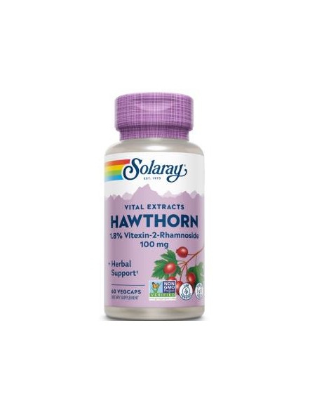 Hawthorn Extract 100Mg 60Vcap. de Solaray