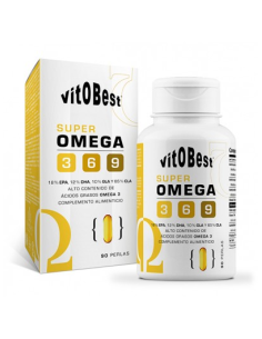 Super Omega 3-6 Vit.O.Best  90 Perlas para tu Bienestar