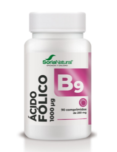 Ácido Fólico 200 comprimidos de liberación sostenida de Soria Natural