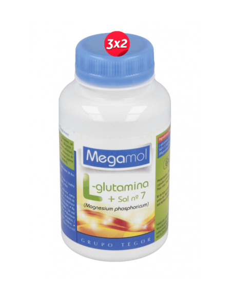 L-Glutamina + Sal 7 Megamol 100 Cap. de Tegor