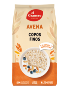 Whole Grain Fine Oat Flakes 1kg – El Granero Integral