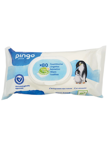 Toallitas Húmedas Bebé Bio, 80 Uds. de Pingo