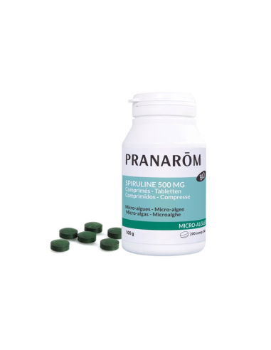 Espirulina Comprimidos 500 Mg 200 Comprimidos de Pranarom