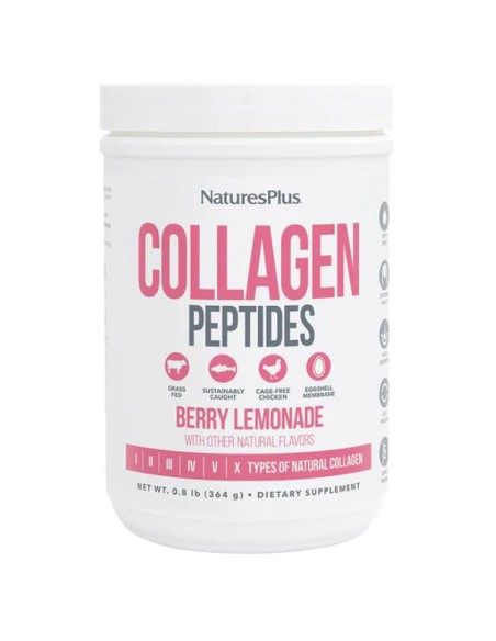 Collagen Peptides Berry Lemonade 322 G de Natures Plus