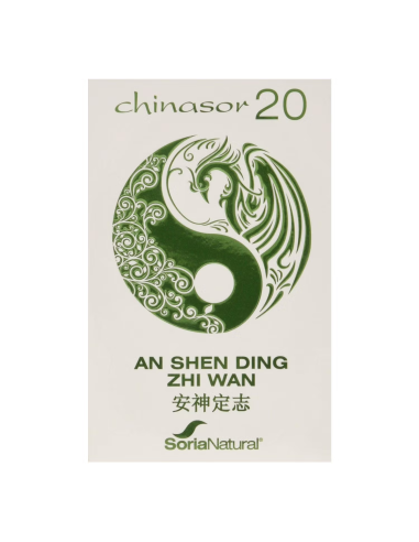 Chinasor 20 An Shen Ding Zhi Wan 30 Comprimidos de Soria Natural