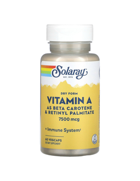 Food Carotene 25,000Ui Solaray - 30 Cápsulas Vegetales