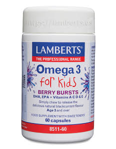 Pack 5 Omega 3 para niños 60 cápsulas Lamberts oferta