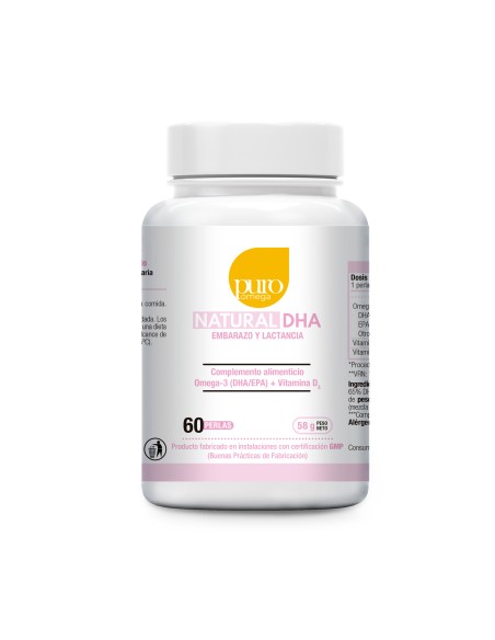 Pack 2 Natural DHA Embarazo y Lactancia 60 Perlas Omega